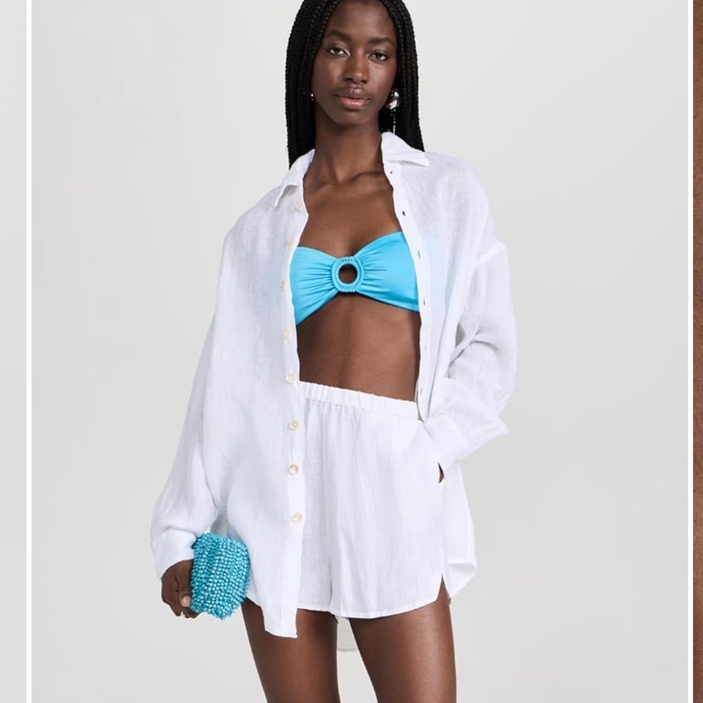 Vitamin A White Linen Set